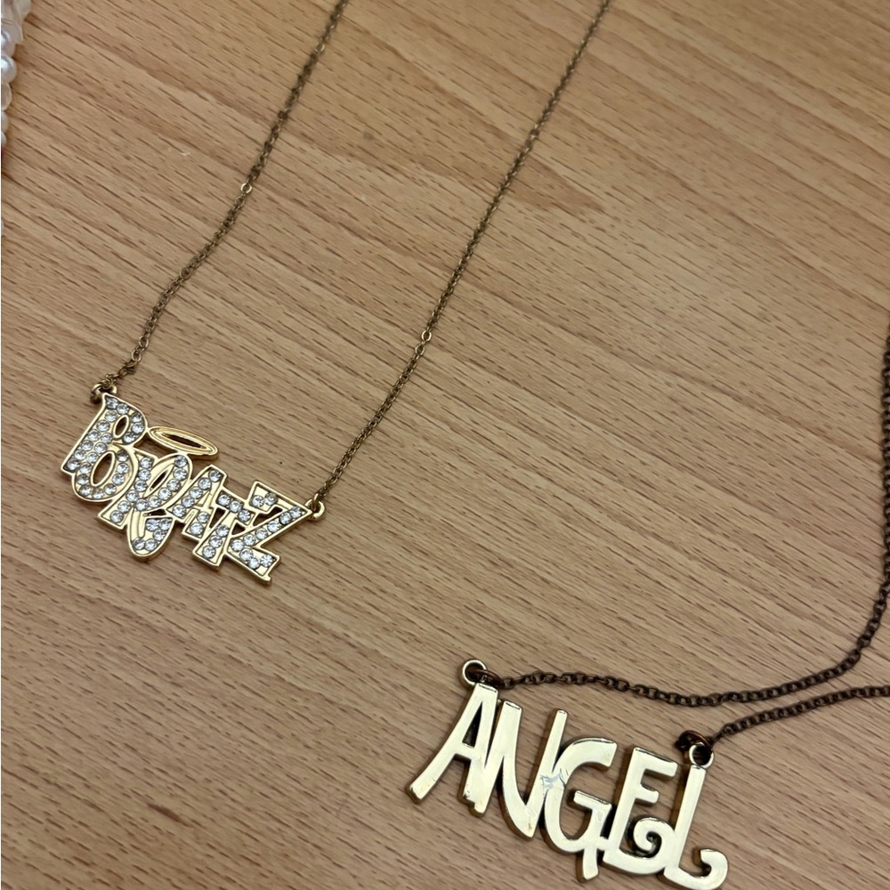 Gold and Silver Angel and Bratz Necklaces - Picture 3 of 4